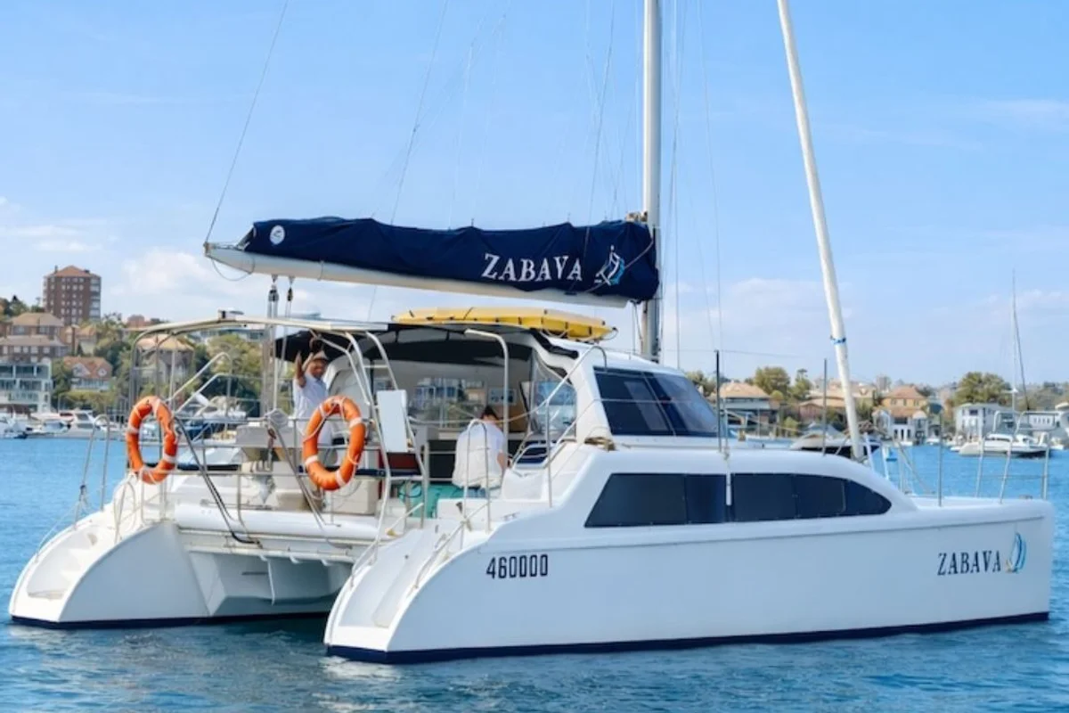 Zabava — Sailing Catamaran for hire on Sydney Harbour